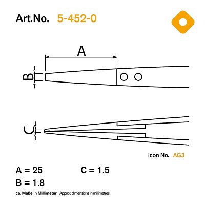 Наконечники керамические сменные для 5-452, пара Bernstein 5-452-0