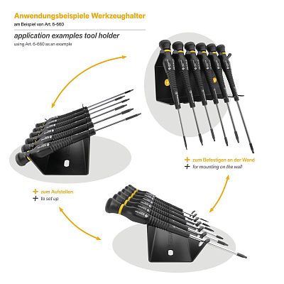 Набор отверток (6 torx) антистатический Bernstein 6-660