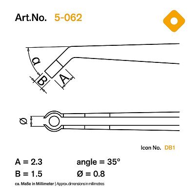 Пинцет SMD Bernstein 5-062