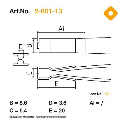 Пинцет антистатический Bernstein 2-601-13