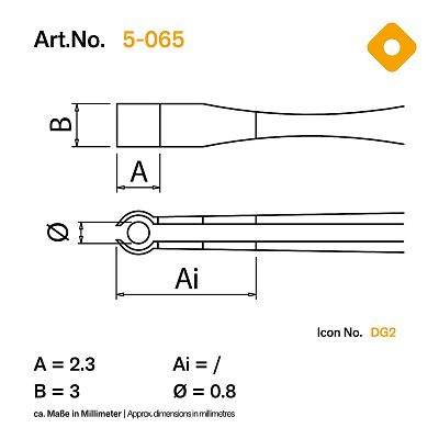 Пинцет SMD Bernstein 5-065