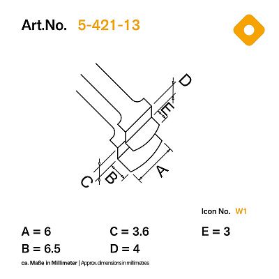 Пинцет "вафельный" антистатический Bernstein 5-421-13